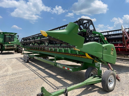 635F JOHN DEERE FLEX PLATFORM, 2010 YR.