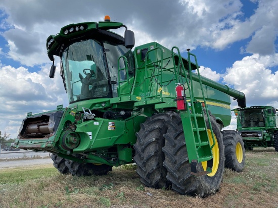 S680 JOHN DEERE COMBINE, 2012 YR.