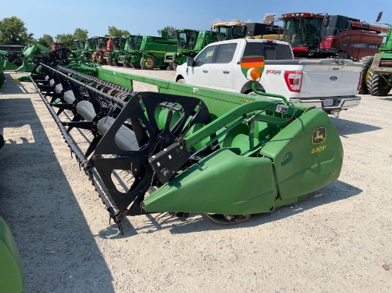 630F JOHN DEERE FLEX PLATFORM, 2008 YR.