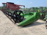 635D JOHN DEERE DRAPER PLATFORM, 2014 YR.