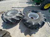 SET OF 35.5L32 WHEELS AND TIRES