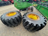 (2) WHEELS AND TIRES