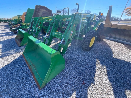 5055E JOHN DEERE TRACTOR, 520M LOADER, 2022 YR.