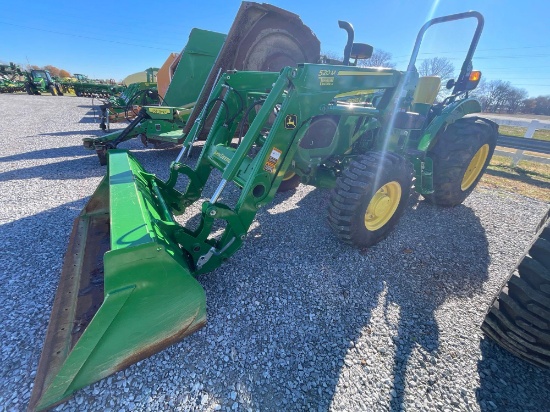 5055E JOHN DEERE TRACTOR, 520M LOADER, 2022 YR.