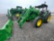 6145R JOHN DEERE TRACTOR WITH 660R LOADER, MFWD