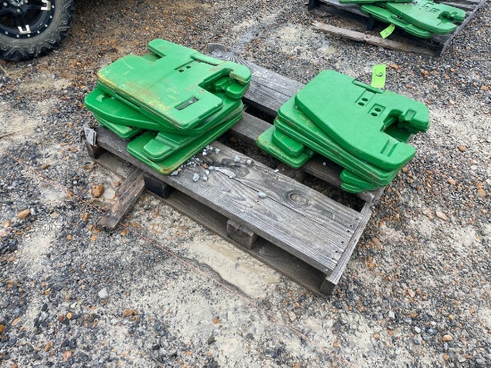 PALLET OF JOHN DEERE WEIGHTS