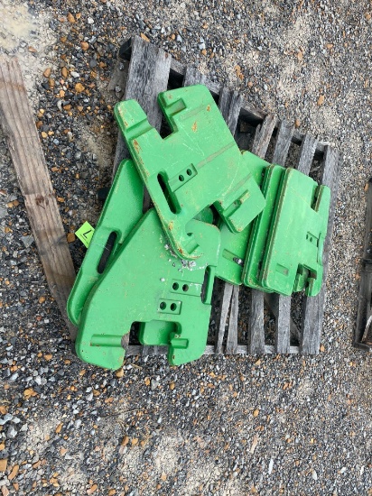 PALLET OF JOHN DEERE WEIGHTS