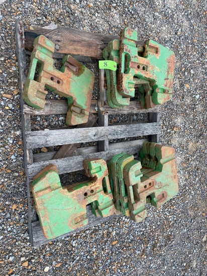 PALLET OF JOHN DEERE WEIGHTS
