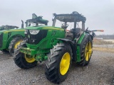 6155R JOHN DEERE TRACTOR, MFWD