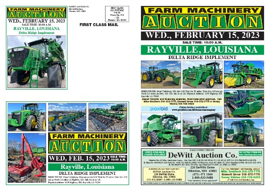 A LARGE JOHN DEERE FARM MACHINERY AUCTION