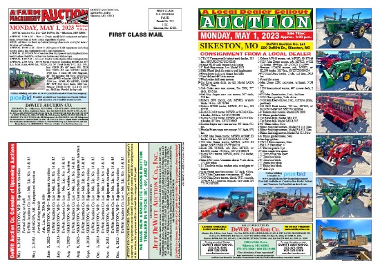 Upcoming Auctions, Sales Calendar