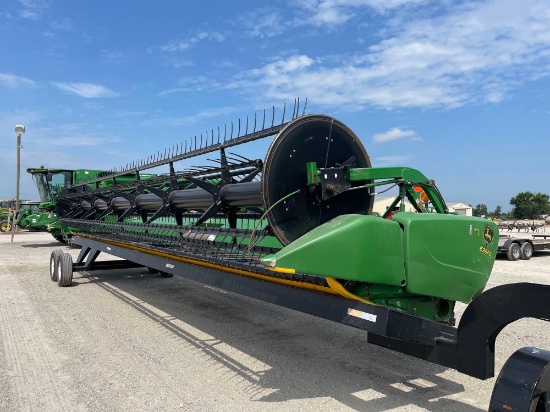 635FD JOHN DEERE FLEX DRAPER PLATFORM, 2013 YR.