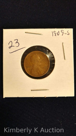 1909S Lincoln Cent VG-F