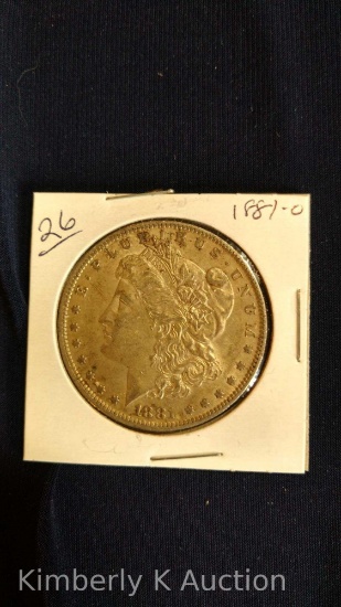 1881-O Morgan Dollar AU