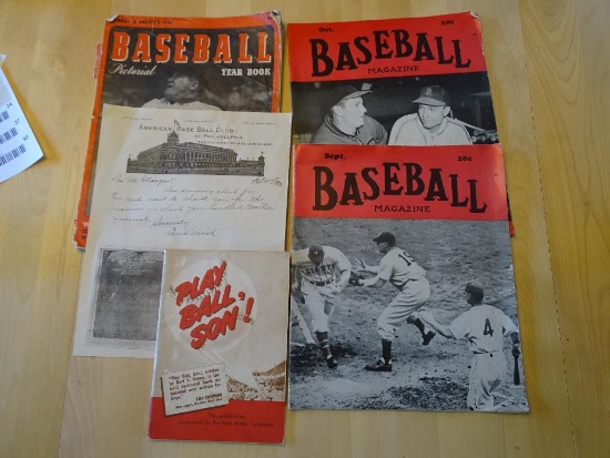 Baseball Ephemera