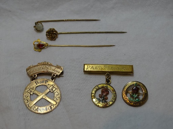 Stick Pins and Medals
