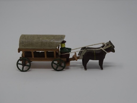Covered Wagon with 2 Horses