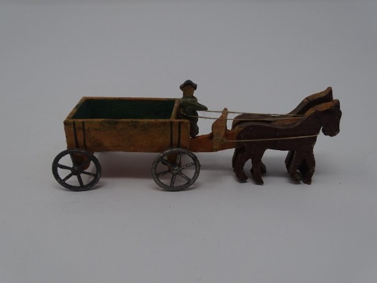 Wagon Pulled by Two Horses