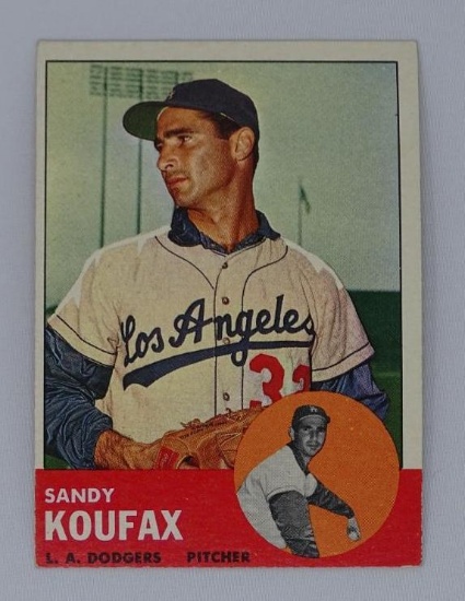 1963 Topps Randy Koufax Card