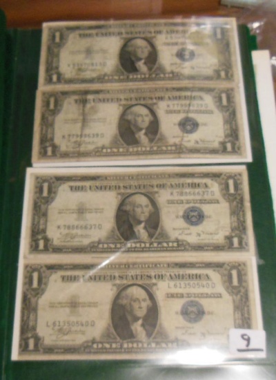 Silver Certificates, notes & Legal Tender