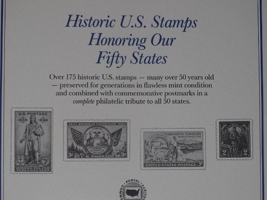 Historic U.S. Stamps Honoring our Fifty States