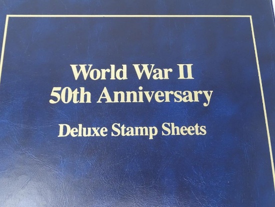 World War 50th Anniversary Deluxe Stamp Sheets
