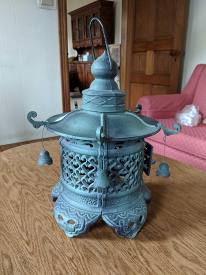 Pagoda Styled Metal Lantern