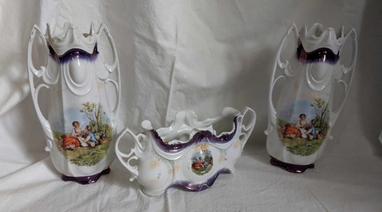 German porcelain center piece set