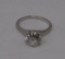 Solitaire diamond engagement ring