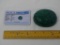 Natural faceted emerald paperweight