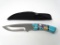 Zuni style knife with sheath