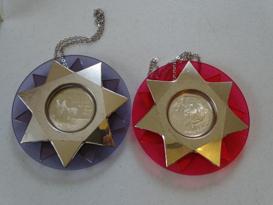 2 Sterling ornaments