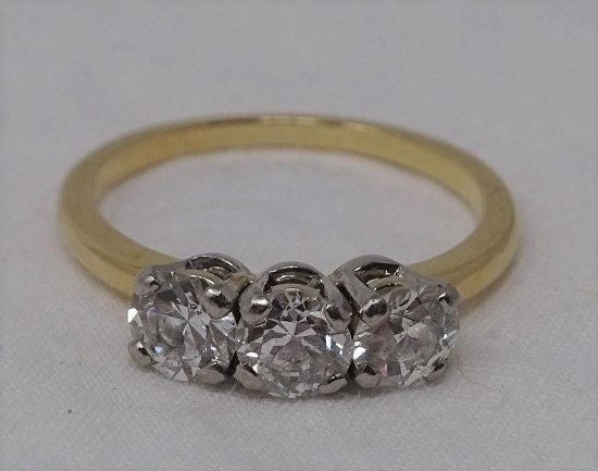 Triple diamond ring