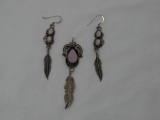 Southwest style earring and pendant