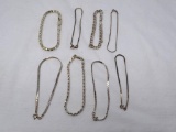 8 Sterling bracelets