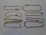 8 Sterling bracelets