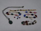 Scarab jewelry lot