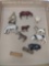 11 Cast metal animal, etc. figures.