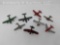 8 toy airplanes