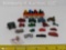 Large grouping of miniature toy vehicles