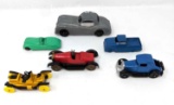 6 small metal toy cars