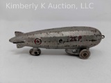 Cast metal Zeppelin toy