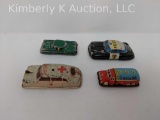 4 Tin toy cars