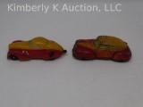 2 Toy cars by The SUN RUBBER CO.
