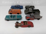 7 Cast metal toy cars, trucks