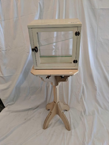 Vintage medicine cabinet and plant stand (PICK UP ONLY)