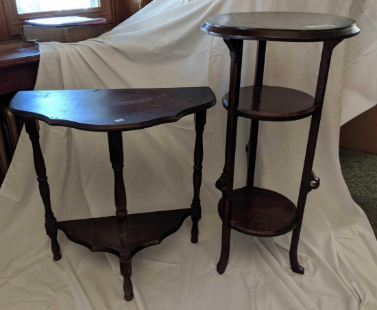 2 tiered side tables (PICK UP ONLY)