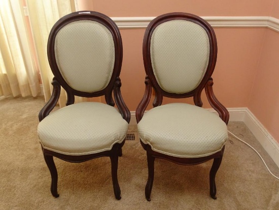 Pair of Victorian side chairs (PICK UP ONLY)