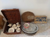 Child's tea set and advertising items (Pick-up only)