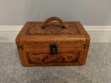 Tooled leather travel case (Pick-up only)